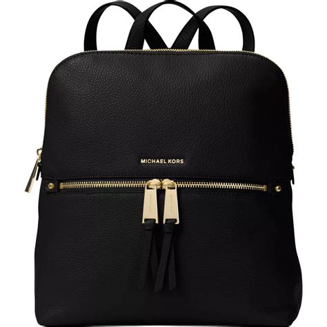 michael kors rhea slim vs raven|Rhea Medium Slim Leather Backpack .